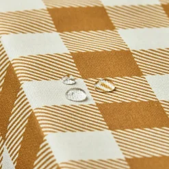 Tovaglia rettangolare cotone antimacchia (150 x 350 cm) Vichy Giallo senape