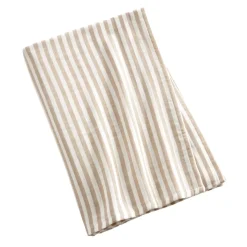 Tovaglia rettangolare in garza di cotone (150 x 350 cm) Gaïa a righe Corda