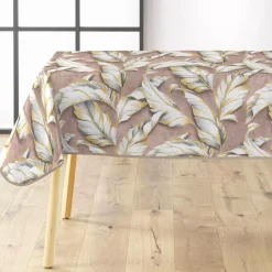 Tovaglia rettangolare in PVC rivestito impermeabile (240 x 140 cm) Ebany Cioccolato