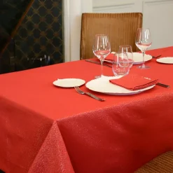 Tovaglia rettangolare (L350 cm) Etincelle Rosso