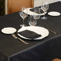 Tovaglia rettangolare (L240 cm) Etincelle Nero