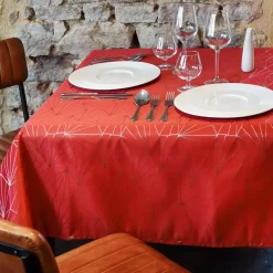 Tovaglia rettangolare (L350 cm) Facette Rosso
