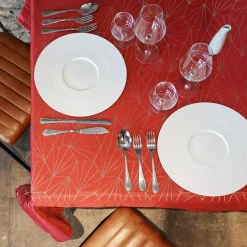 Tovaglia rettangolare (L350 cm) Facette Rosso