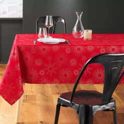 Tovaglia rettangolare (L240 cm) Pampille métallisé Rosso
