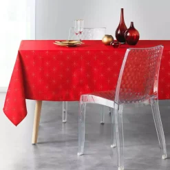 Tovaglia rettangolare (L240 cm) Stelle Rosso