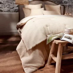 Trapunta cotone a nido d'ape (90 x 220 cm) Eva Beige