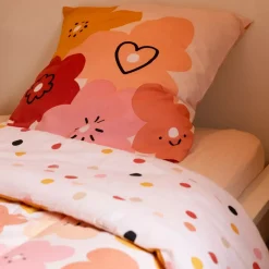 Trapunta stampata per bambini in cotone (140 x 200 cm) Barbotine Multicolore