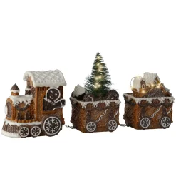 Trenino decorativo luminoso (18 cm) Pan di zenzero Goloso