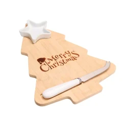 Vassoio per formaggio con coltello (32 x 24 cm) Merry Christmas