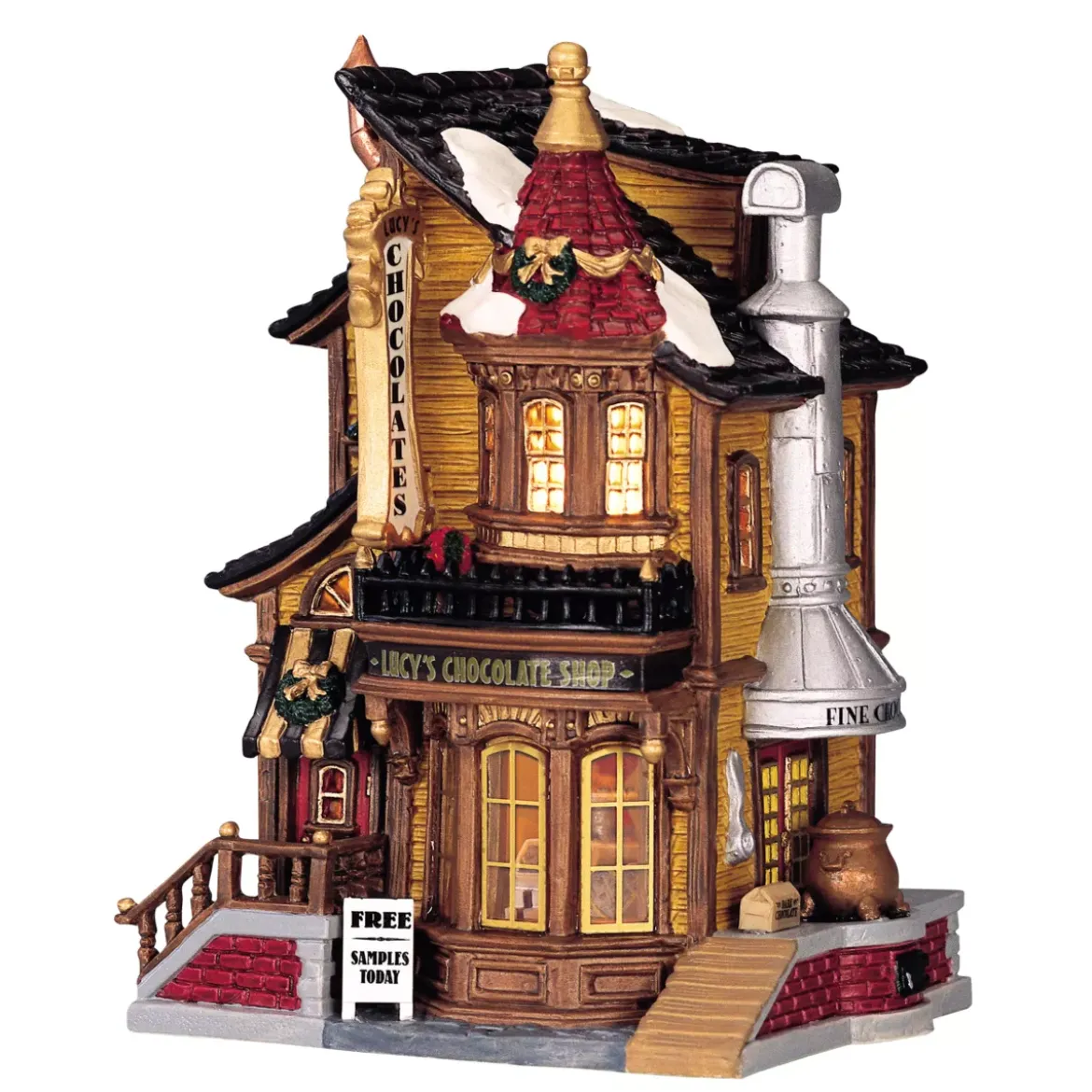 Villaggio di Natale Lemax luminoso Cioccolateria di Lucy