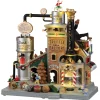 Villaggio di Natale Lemax luminoso, musicale e animato Fabbrica di Tartufi al cioccolato di Natale