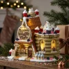 Villaggio di Natale Lemax luminoso a pile Caffè dei waffles e biscotti