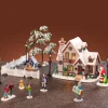 Villaggio di Natale Lemax luminoso Set completo Natale Bianco