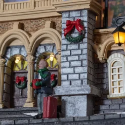 Villaggio di Natale luminoso e musicale Stazione ferroviaria