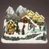 Villaggio di Natale luminoso e musicale Chalet in montagna