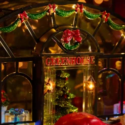 Villaggio di Natale luminoso, animato e musicale La fabbrica dei giocattoli