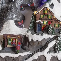 Villaggio di Natale luminoso Inverno