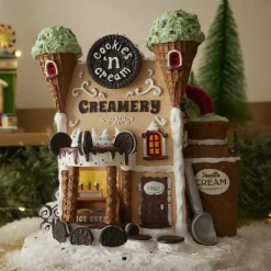 Villagio di Natale Lemax luminoso a pile Gekataio Cookies n' cream