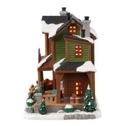 Villagio di Natale Lemax luminoso a pile Cidrerie White Moutain